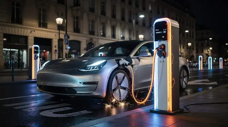 Elektroauto 800V ātras uzlādes sistēma — augstsprieguma lādētājs ar enerģijas plūsmas vizualizāciju