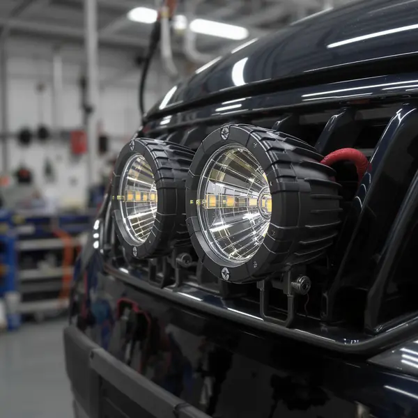 LED papildlukturi ar termālās pārvaldes sistēmu uz Škoda Kodiaq SUV temperatūras kontrolei