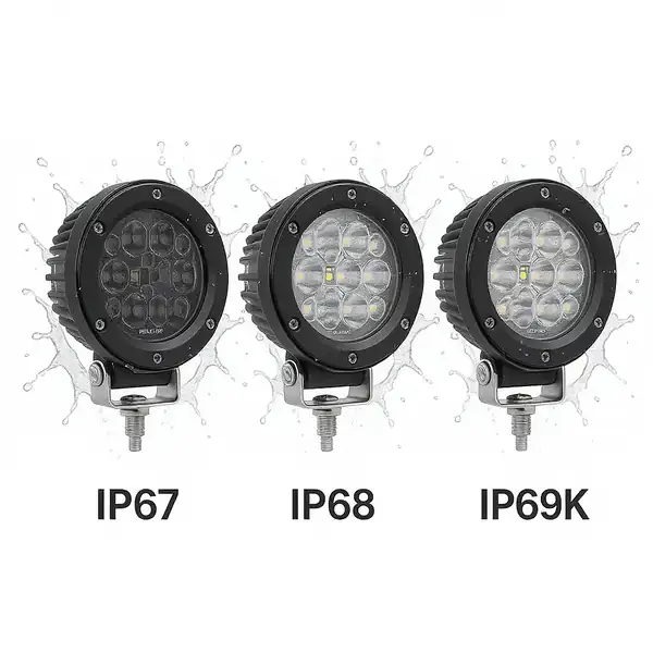 IP67 vs IP68 vs IP69K: LED papildlukturi aizsardzības klases