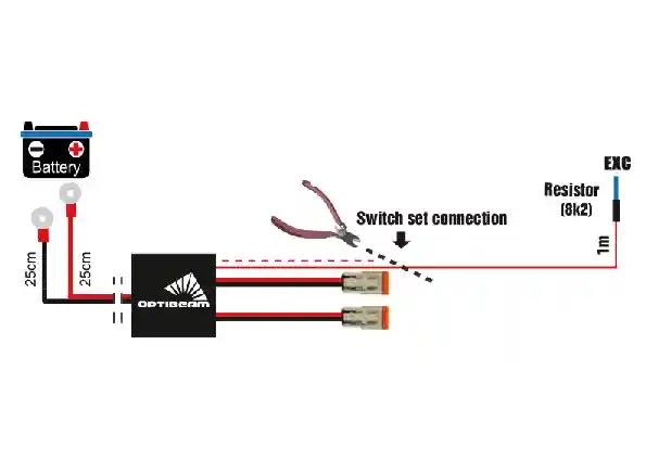 Vadu komplekti diviem lukturiem