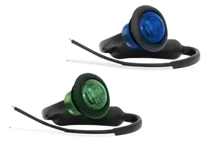 Zili un zaļi LED sānu gabarītu lukturi