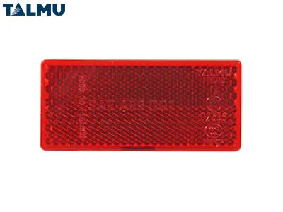 TALMU Sarkans Līmējams Atstarotājs 69x31.5mm - Uzlabo Redzamību un Drošību Ceļu Satiksmē - Papildlukturi.lv
