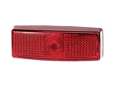 TALMU Sarkanais sānu gabarītu lukturis ar atstarotāju, T10 spuldzi, 110x40x25mm