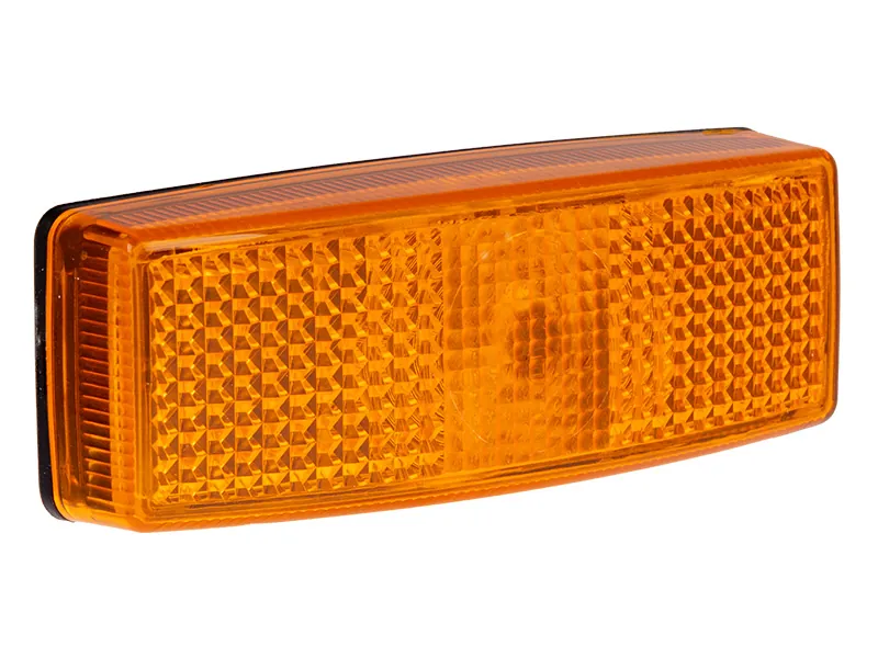 TALMU Dzeltens hologēnu sānu gabarītu lukturis ar atstarotāju, T10, 110x40x25mm