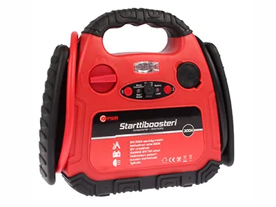 C-PWR Start Booster - Jaudīgs 300A (600A maksimāli) Auto Starta Palīgs ar Iebūvētu LED Apgaismojumu