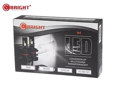 H4 LED auto spuldžu komplekts, 2 gab, 38W 6000K ar Icematrix dzesēšanu, 3200lm - Attēls 3