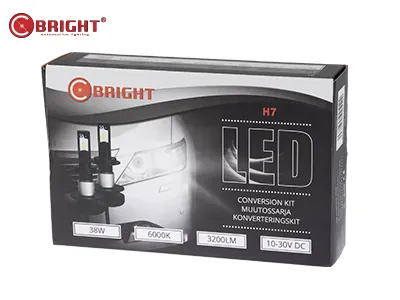 H7 LED auto spuldzes, kompl. 2 gab, 38W 6000K ar Icematrix dzesēšanu - Attēls 3
