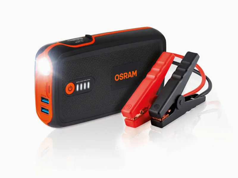 Osram Litija starteris - būsteris, 12V transportlīdzekļiem, 300A-1500A, Akumulators: LiCo2 13000 mAh. Uzlāde: mikro-USB 3 stundas