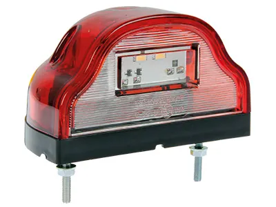 Universāla LED Numura Zīmes Apgaismojums ar 6 LED Diodēm (12-24V) | 72mm Skrūvju Attālums - Papildlukturi.lv