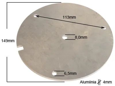 Vision Alert Montāžas Plate Bākugunīm - Universāls Stiprinājuma Elements Bākuguņu Uzstādīšanai - Papildlukturi.lv