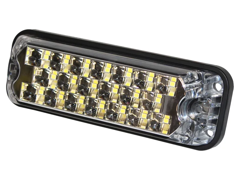 LED Horizontālais Signāllukturis - Dzintara Krāsas Gaisma, 12-24V, 20 LED Diodes, Sinhronizējams - Papildlukturi.lv