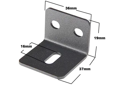 L-veida skava bākuguņu stiprināšanai - Universāla metāla stiprinājuma bāze - Papildlukturi.lv