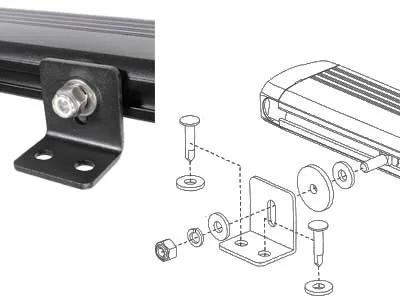 LED bākugunis panelis ar oranžām bākugunīm 12-24V ECE R65 - Attēls 3