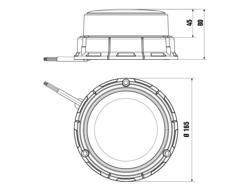 LED bākugunis DARK PHANTOM oranža 12-24V ECE R65 - Attēls 5