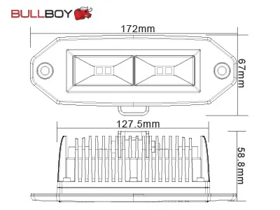 LED auto lukturi iegremdējams darba lukturis 9-30V 2000Lm IP67 - Attēls 5