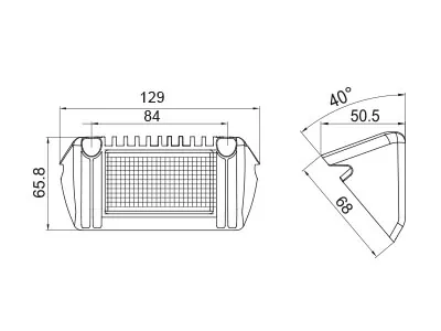 LED auto lukturi darba gaisma 770lm, IP67, 12-24V, alumīnija korpuss - Attēls 2