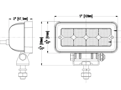 LED darba lukturi OSRAM 8x1.5W 9-36V 1136Lm IP68 - Attēls 2