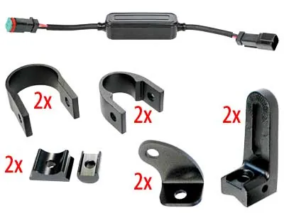 SAE LED Darba Lukturis - Panelis ar 6 x 5W Osram LED, 2980lm, IP68, 9-36V, Alumīnija Korpuss - Attēls 2