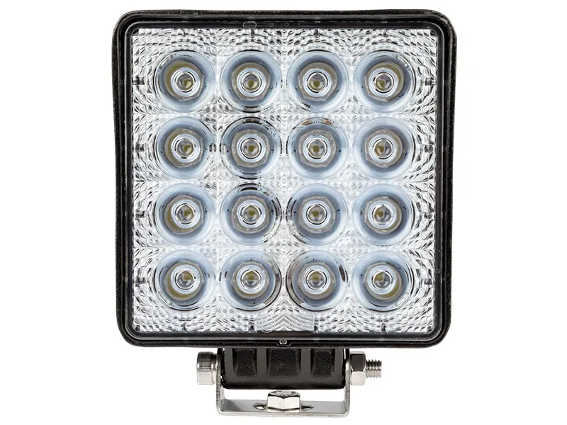 LED darba lukturis 16x3W 9-36V 2880lm IP68 alumīnija korpuss - Attēls 2