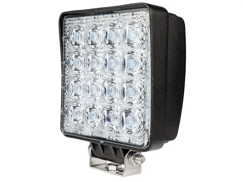 LED darba lukturis 16x3W 9-36V 2880lm IP68 alumīnija korpuss - Attēls 3