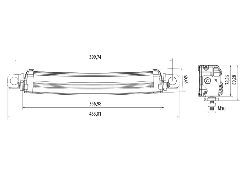 LED papildlukturi - 24x5W Osram panelis, 14400lm, 6000K, IP69K - Attēls 5