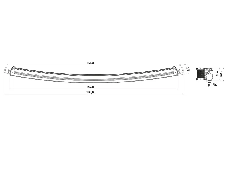 LED darba lukturi 12V OSRAM Panel 80x5W, IP67, 48000Lm, 6000K - Attēls 5