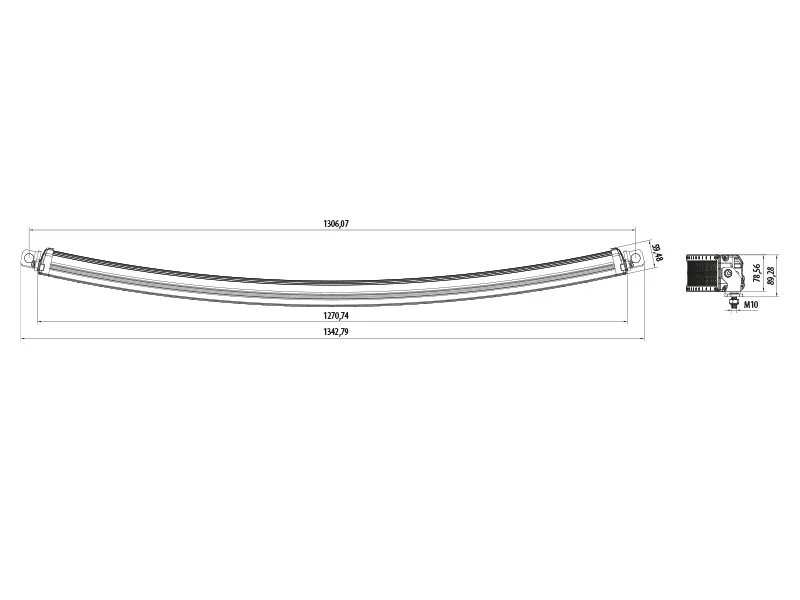 LED darba lukturi OSRAM 96x5W panelis 10-30V IP67 23768Lm - Attēls 5