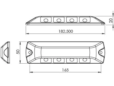 LED auto lukturi Scenelite 4xCree IP67 10-32V 1248lm - Attēls 4