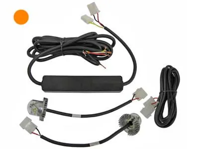 AXIXTECH LED Oranžs Stroboskopa Signāla Gaismu Komplekts, 9x3W, 19 Mirgošanas Režīmi, 10-30V