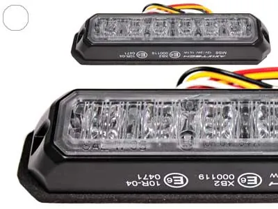 AXIXTECH LED Horizontālais signāllukturis ar 6x1W LED, 5 mirgošanas režīmi, IP67 aizsardzība, 11-30V - Papildlukturi.lv