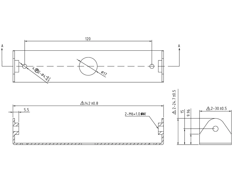 Axixtech Metāla skavu stiprinājums MS6/MS6V sērijas signālgaismām - izturīgs metāla stiprinājums - Attēls 2