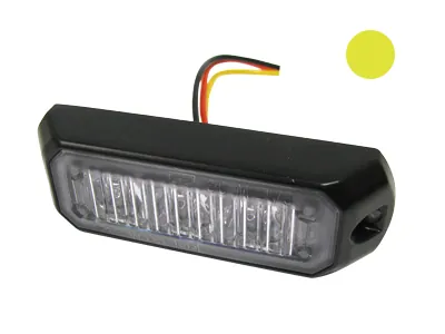 AXIXTECH LED Horizontālais signāllukturis - Dzintarkrāsa, IP67, 12-24V, ECE R65 Sertificēts - Papildlukturi.lv