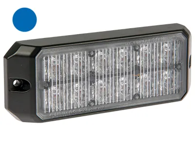 AXIXTECH LED Horizontālais Signāllukturis ar Zilu Gaismu, IP67 Aizsardzību, 12-24V