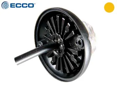 ECCO LED Horizontālais Signālgaismas Lukturis - Dzintarkrāsa, IP67, 10-30V, ECE R65 Sertificēts - Attēls 4