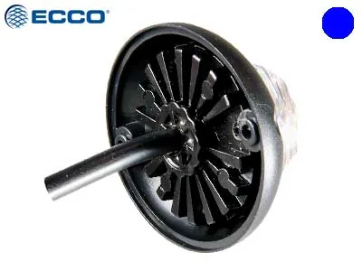 ECCO LED horizontālais signālgaismas strobo lukturis, zilās krāsas, 21 mirgošanas programmas, IP67, 10-30V - Attēls 4