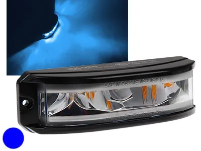 AXIXTECH LED Horizontālais Signālgaismas Lukturis ar 180° Apgaismojumu - IP69, 12-24V, ECE R65 Sertificēts