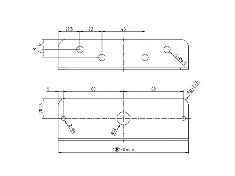 L-profila Stiprināšanas Kronšteins LED Lukturiem 1603-300557 un 1603-300559 - Attēls 2