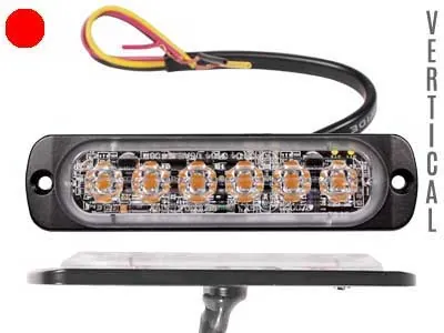 AXIXTECH Vertikālais LED stroboskopa signāllukturis - 12-24V, IP68 ūdensizturīgs, ECE R65 sertificēts