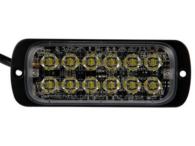 AXIXTECH LED Horizontālais signālgaismas lukturis - dzintara, IP67 aizsardzība, 12-24V - Attēls 2