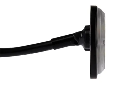 AXIXTECH Horizontālā LED signālgaisma - Sarkana bākuguns ar 12 efektu LED, IP67, 11-30V - Attēls 3