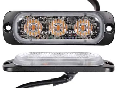 AXIXTECH LED grilles lukturis zila krāsa - īpaši plāns ar 3 LED diodēm, IPX8, 12-24V, ECE R65 sertificēts - Attēls 2