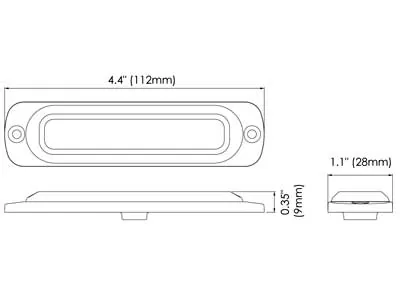 AXIXTECH LED Horizontāls Signāllukturis | IP67 Divkrāsu (sarkans-zils) | 12-24V | ECE R65 Sertificēts - Attēls 2