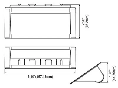 Profesionāls Windshield Shroud Kit ES6 Zibspuldzēm - Pašlīmējoša Montāža ar 55° Regulējumu - Attēls 3