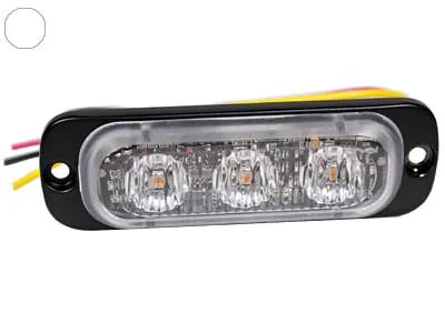 AXIXTECH Ultra-plānais LED Grille lukturis - balta gaisma, 12 mirgošanas režīmi, IPX8 ūdensizturīgs, 12-24V