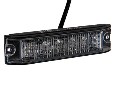 AXIXTECH LED Horizontālais Signāllukturis Zilā Krāsā - IP67, 12-24V, Sinhronizējams Stroboskops