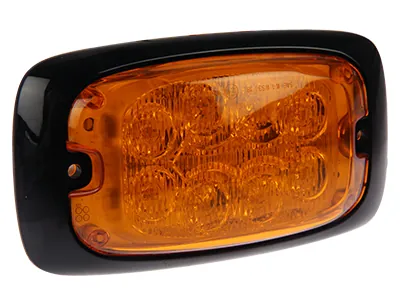 AXIXTECH LED Horizontālais Signāllukturis - Dzintara Stroboskops ar 16 Mirgošanas Režīmiem, IP67, 12-24V