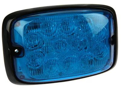 AXIXTECH Zilais LED Horizontālais Stroboskops - 16 Mirgošanas Režīmi, IP67, 12-24V, Sinhronizējams