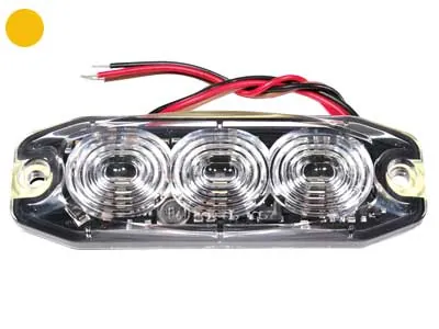 Led Autolamps LED Stroboskopa Signālgaisma (Dzintara), 3x3W SMD, 11 Mirgošanas Režīmi, IPX7 Ūdensizturīgs, 12-24V