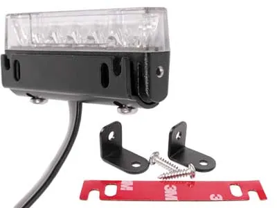 Universālais LED Horizontālais Signālgaismas Lukturis ar Dzintara Gaismu, 10-33V, ECE R65, SAE J595, Ultra Plāns - Attēls 2