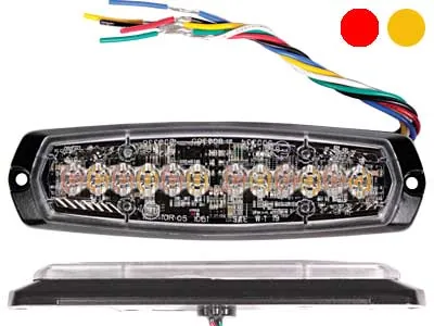 AXIXTECH Stealth Max Divkrāsu LED Stroboskops - Ultrajaudīgs, IP67, 12-24V, ECE R65 Klase 2 Sertificēts